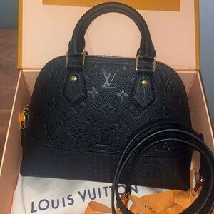 LOUIS VUITTON - Neo Alma BB en cuir Monogram Empreinte noir (Discontinued)